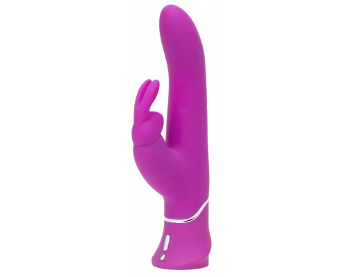 Лиловый вибратор Curve Thrusting Rechargeable Rabbit Vibrator - 24,1 см.