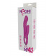 Заказать Розовый вибратор-кролик NAGHI NO.43 RECHARGEABLE DUO VIBRATOR - 23 см.