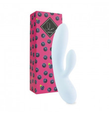 Нежно-голубой вибратор-кролик Lea Rabbit Vibrator - 20,2 см.