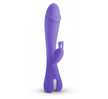 Фиолетовый вибратор-кролик Trix Rabbit Vibrator - 22,5 см.