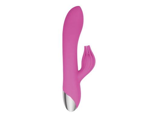 Розовый вибратор-кролик Eve s Clit Tickling Rabbit - 20,4 см.