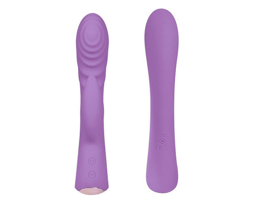 Заказать Фиолетовый вибромассажер-кролик 5  Silicone Ripple Passion - 19,1 см.