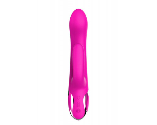 Заказать Розовый вибратор-кролик NAGHI NO.43 RECHARGEABLE DUO VIBRATOR - 23 см.