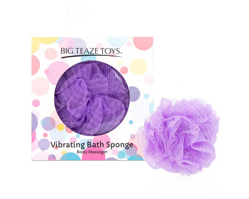 Заказать Фиолетовая губка для ванны с вибропулей Vibrating Bath Sponge