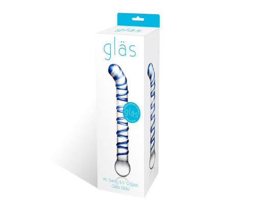 Заказать Изогнутый стеклянный фаллос G-Spot Glass Dildo - 17 см.