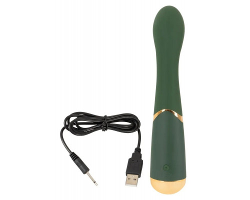 Зеленый стимулятор точки G Luxurious G-Spot Massager - 19,5 см.