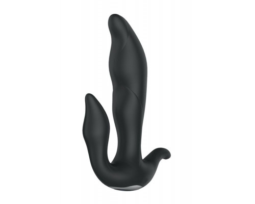 Заказать Черный вибратор N 35 RECHARGEABLE DUO VIBRATOR - 17,5 см.