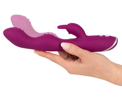 Фиолетовый вибратор A   G-Spot Rabbit Vibrator для стимуляции зон G и A - 23,6 см.