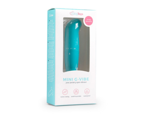 Заказать Голубой мини-вибратор для G-стимуляции Easytoys Mini G-Spot Vibrator - 12 см.