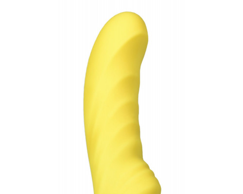 Жёлтый вибратор Satisfyer Yummy Sunshine - 22,5 см.