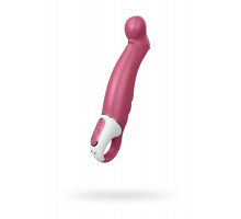 Вибратор Satisfyer Petting Hippo с загнутым кончиком - 22,9 см.