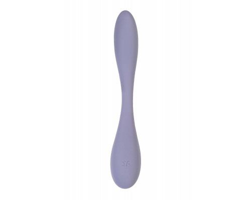 Сиреневый гибкий вибратор Satisfyer G-Spot Flex 5+ - 19,6 см.