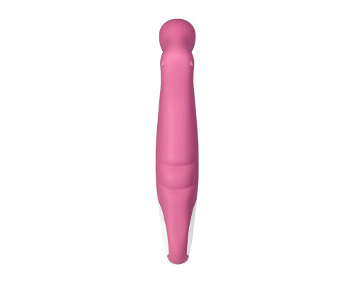 Вибратор Satisfyer Petting Hippo с загнутым кончиком - 22,9 см.