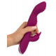 Фиолетовый вибратор A   G-Spot Rabbit Vibrator для стимуляции зон G и A - 23,6 см.