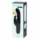 Заказать Чёрный вибратор Slimline G-Spot Rechargeable Rabbit Vibrator - 24,1 см.