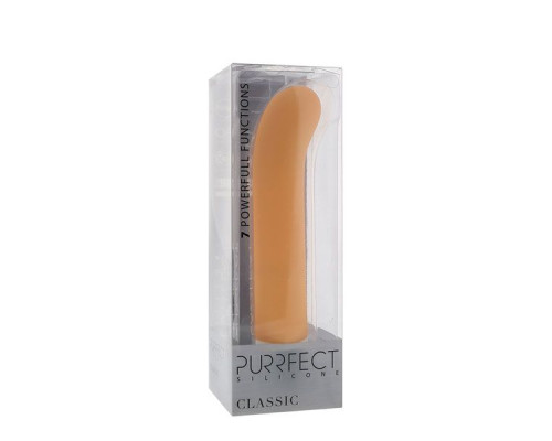 Заказать Телесный вибратор PURRFECT SILICONE CLASSIC G-SPOT - 17,5 см.