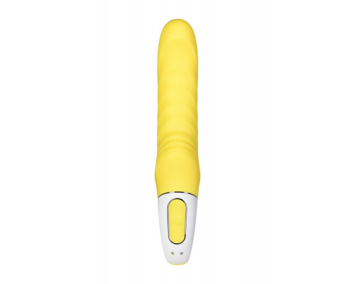 Жёлтый вибратор Satisfyer Yummy Sunshine - 22,5 см.