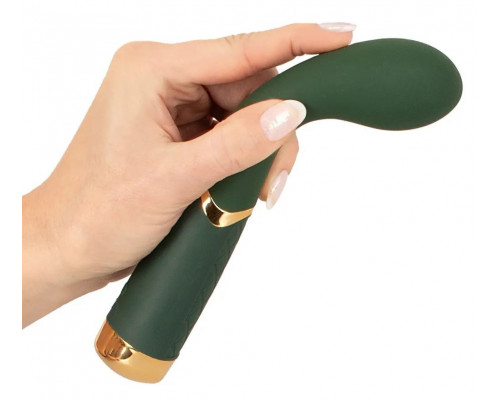 Зеленый стимулятор точки G Luxurious G-Spot Massager - 19,5 см.