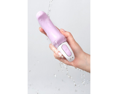 Сиреневый вибратор Satisfyer Charming Smile - 18,5 см.