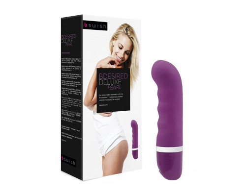 Заказать Фиолетовый мини-вибратор Bdesired Deluxe Pearl - 15,3 см.