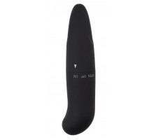 Черный вибратор Powerful Invigorate G-Spot - 12,5 см.