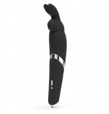 Черный вибратор Rabbit Rechargeable Wand Vibrator - 26,7 см.