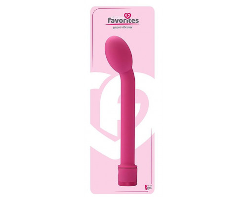 Заказать Ярко-розовый вибромассажер G-SPOT VIBRATOR - 21 см.