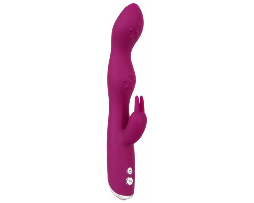 Фиолетовый вибратор A   G-Spot Rabbit Vibrator для стимуляции зон G и A - 23,6 см.