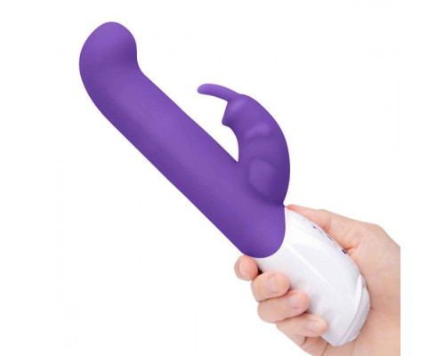 Фиолетовый вибромассажер для G-точки Come hither G-Spot Rabbit - 24,5 см.