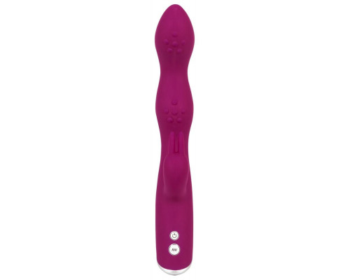 Фиолетовый вибратор A   G-Spot Rabbit Vibrator для стимуляции зон G и A - 23,6 см.