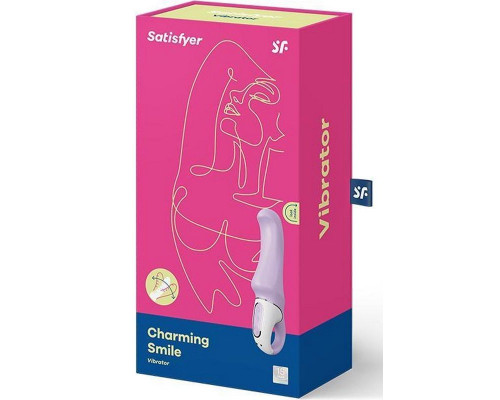 Сиреневый вибратор Satisfyer Charming Smile - 18,5 см.