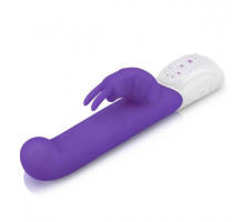 Фиолетовый вибромассажер для G-точки Come hither G-Spot Rabbit - 24,5 см.