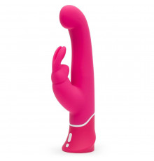 Розовый вибратор-кролик G-Spot Rechargeable Rabbit Vibrator - 24,1 см.