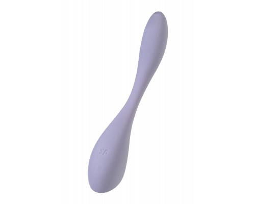 Сиреневый гибкий вибратор Satisfyer G-Spot Flex 5+ - 19,6 см.