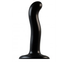 Черный фаллоимитатор-насадка Strap-On-Me P G spot Dildo size S - 16,4 см.