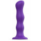 Фиолетовая насадка Strap-On-Me Dildo Geisha Balls size XL