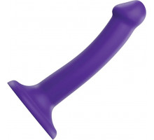 Фиолетовый фаллоимитатор-насадка Strap-On-Me Dildo Dual Density size S - 17 см.