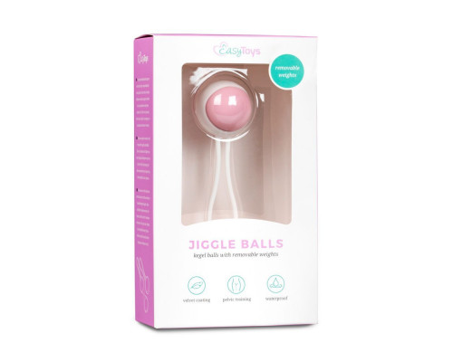 Заказать Вагинальный шарик Jiggle Balls с петлёй