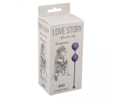 Фиолетовые вагинальные шарики Love Story Empress Lavender Sunset