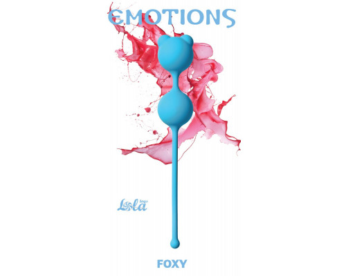 Голубые вагинальные шарики Emotions Foxy