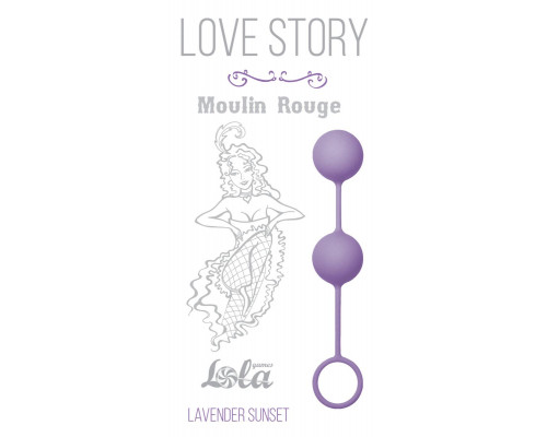 Сиреневые вагинальные шарики Love Story Moulin Rouge