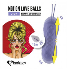 Фиолетовые вагинальные шарики Remote Controlled Motion Love Balls Jivy