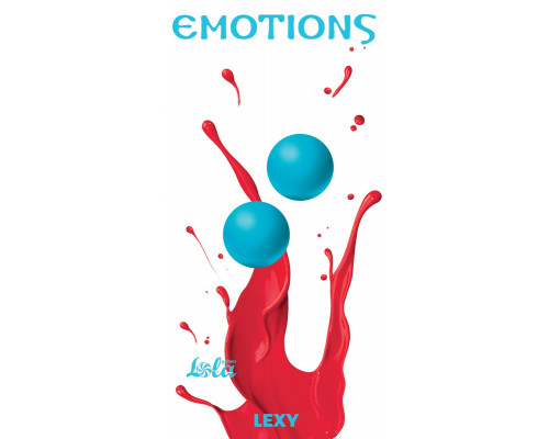 Голубые вагинальные шарики без сцепки Emotions Lexy Small