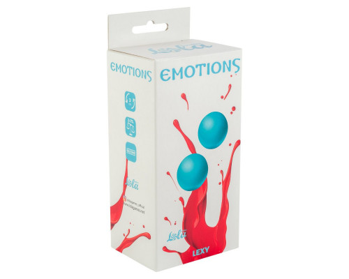 Голубые вагинальные шарики без сцепки Emotions Lexy Large