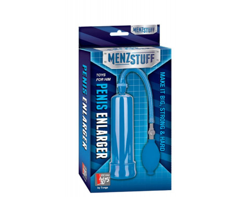 Заказать Синяя вакуумная помпа MENZSTUFF PENIS ENLARGER