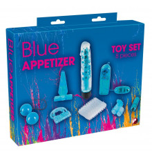 Голубой вибронабор из 8 предметов Blue Appetizer