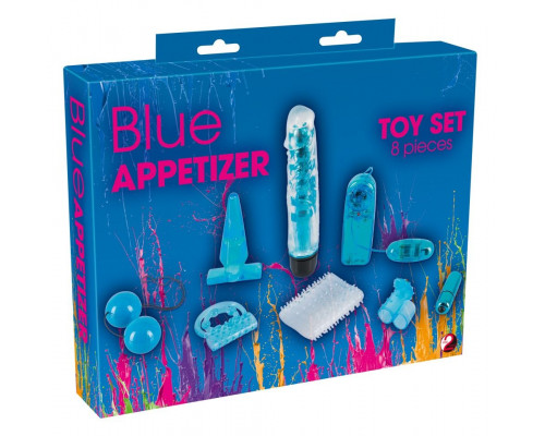 Заказать Голубой вибронабор из 8 предметов Blue Appetizer