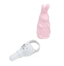 Розовый виброзайчик 4PLAY FINGER RING VIBE RABBIT PINK