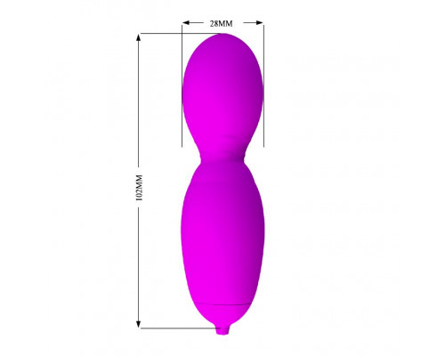 Лиловое виброяйцо с вращающейся головкой Vega