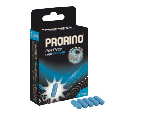 Заказать БАД для мужчин ero black line PRORINO Potency Caps for men - 5 капсул